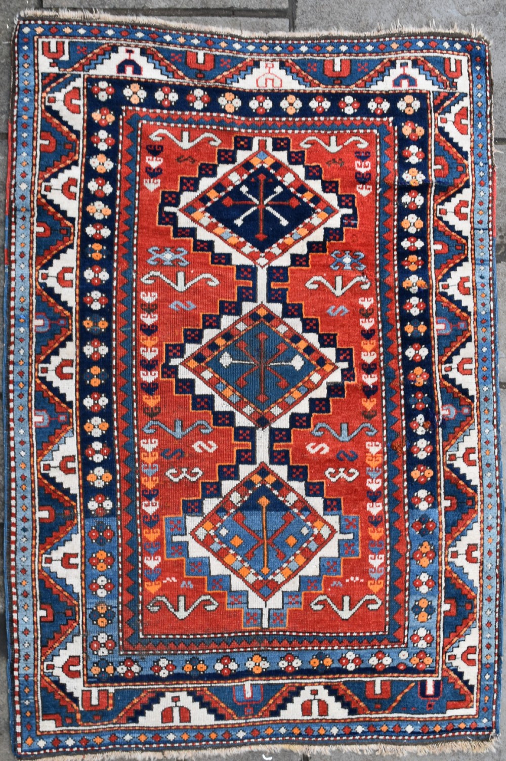 Antique Kazak rug 185x130 cm