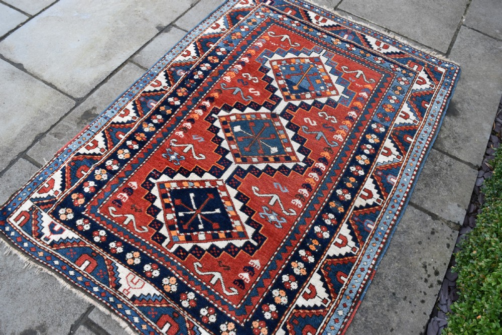 Antique Kazak rug 185x130 cm View II