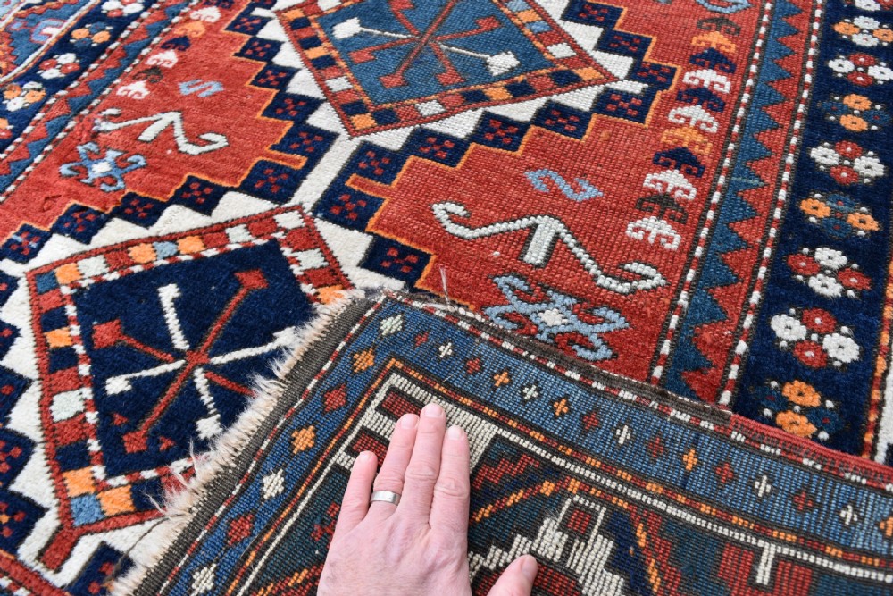 Antique Kazak rug 185x130 cm View IV