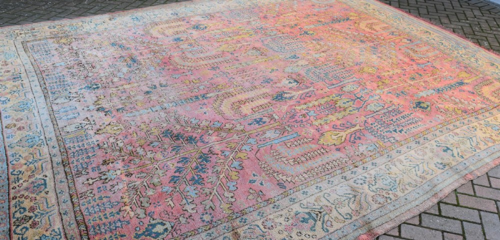 antique Ushak carpet 395x328cm View XI