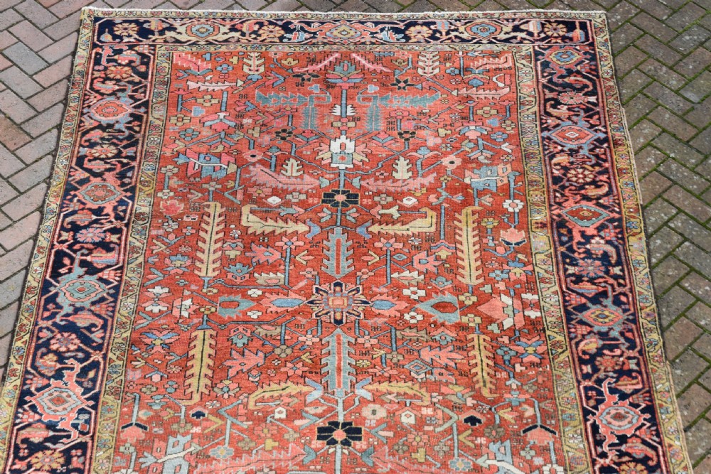 Antique Heriz roomsize carpet with allover design  336x222cm View V