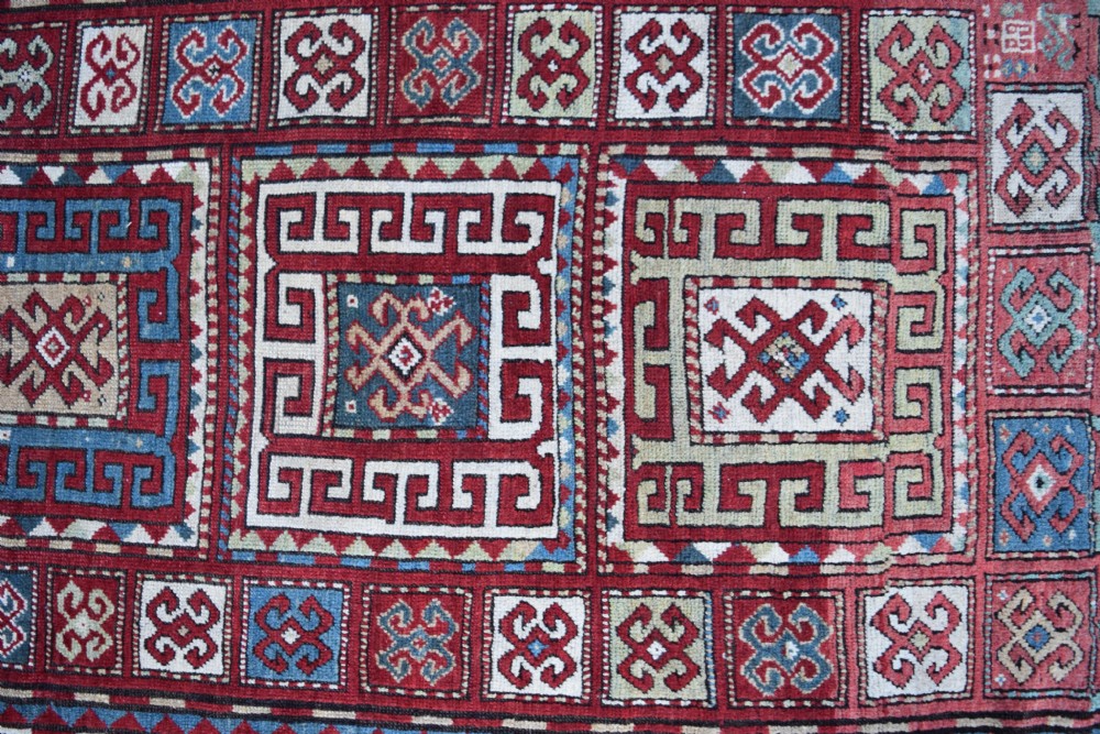 Antique Caucasian Karachopf Kazak 219x131cm View III