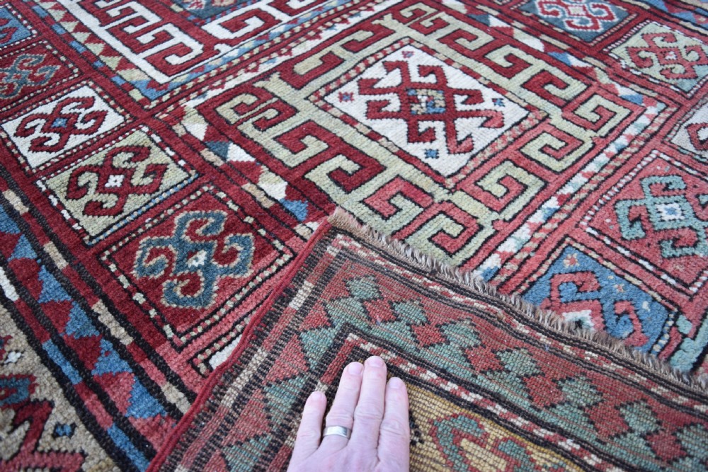Antique Caucasian Karachopf Kazak 219x131cm View V