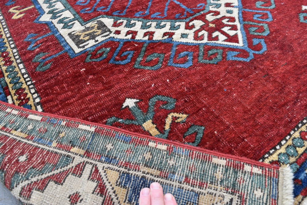 Antique Caucasian Fahcralo Kazak rug 167x132cm View IV