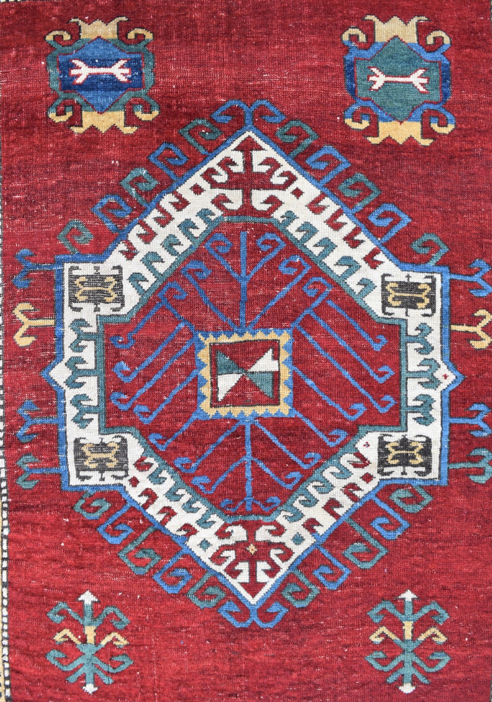 Antique Caucasian Fahcralo Kazak rug 167x132cm View VII