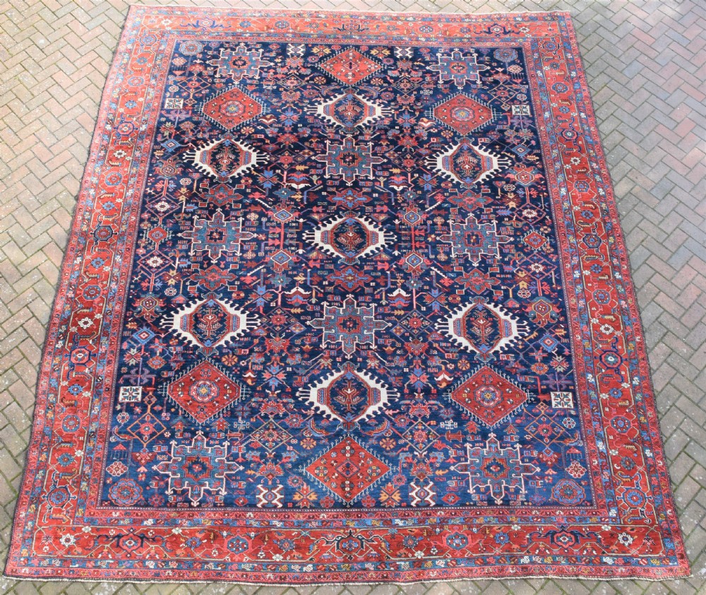 Fine antique Karaja roomsize carpet 427x368 cm