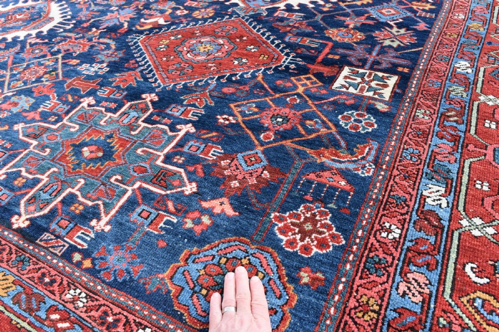 Fine antique Karaja roomsize carpet 427x368 cm View XIII