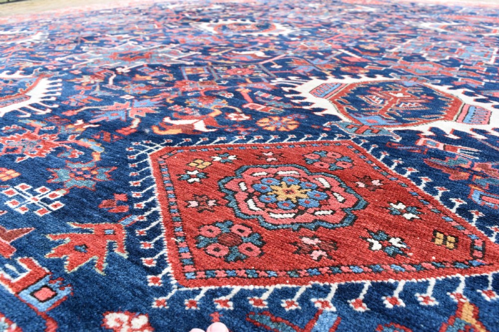 Fine antique Karaja roomsize carpet 427x368 cm View XIV