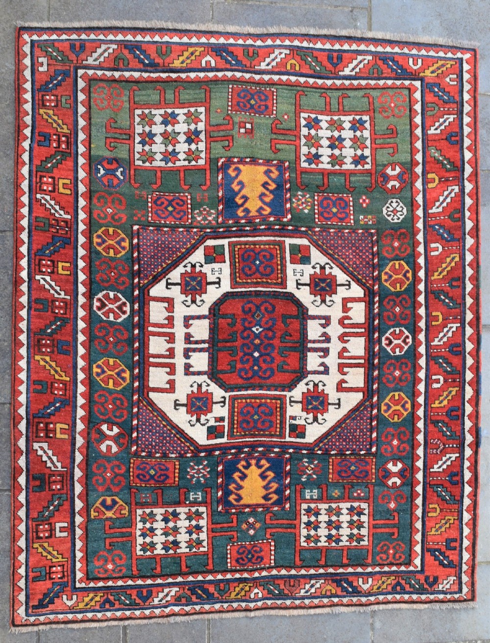 Antique Karachopf Kazak village rug 216x176cm