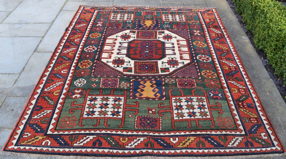 Antique Karachopf Kazak village rug 216x176cm View II