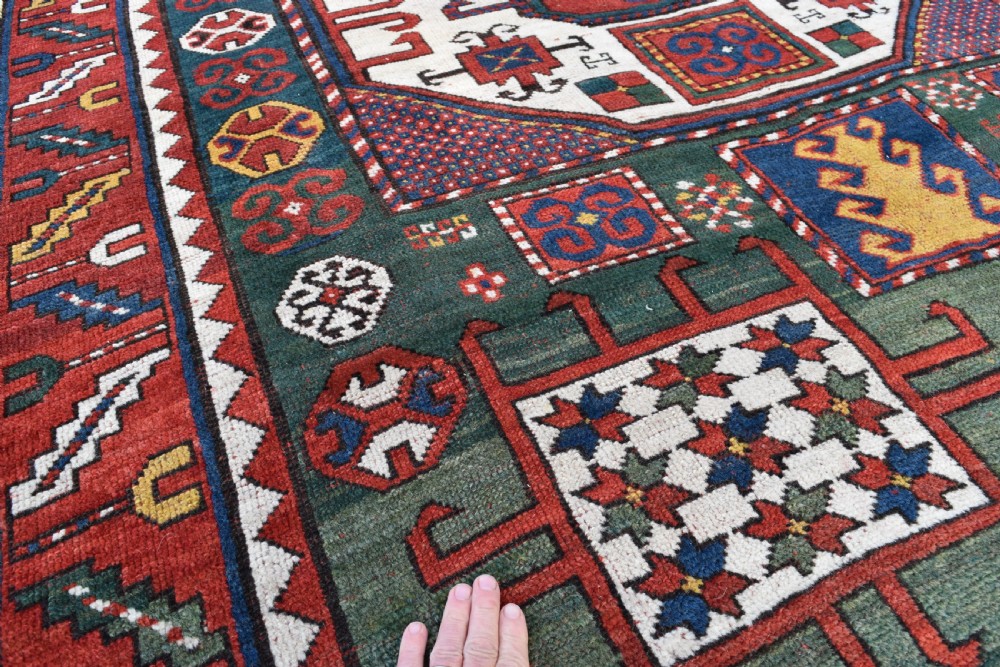 Antique Karachopf Kazak village rug 216x176cm View V