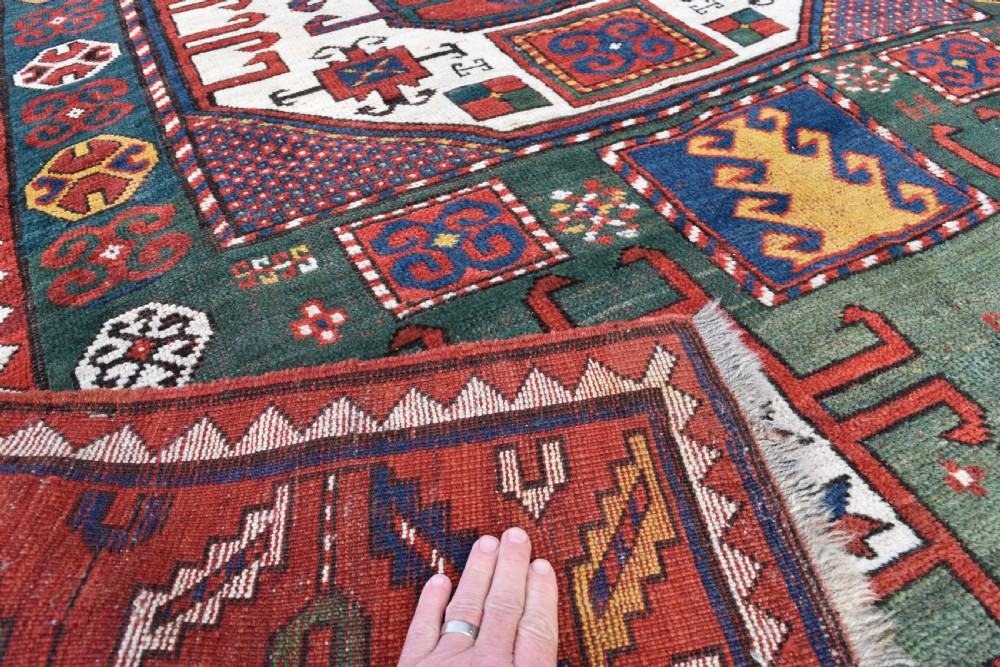 Antique Karachopf Kazak village rug 216x176cm View VI
