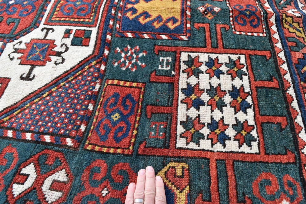 Antique Karachopf Kazak village rug 216x176cm View IX
