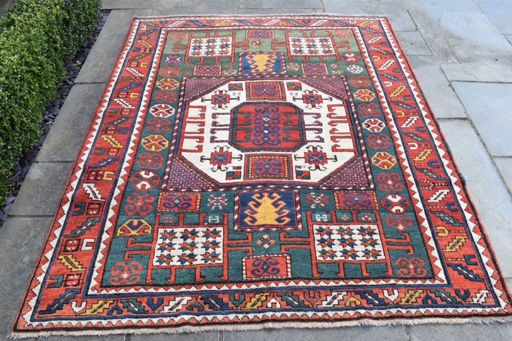 Antique Karachopf Kazak village rug 216x176cm View X