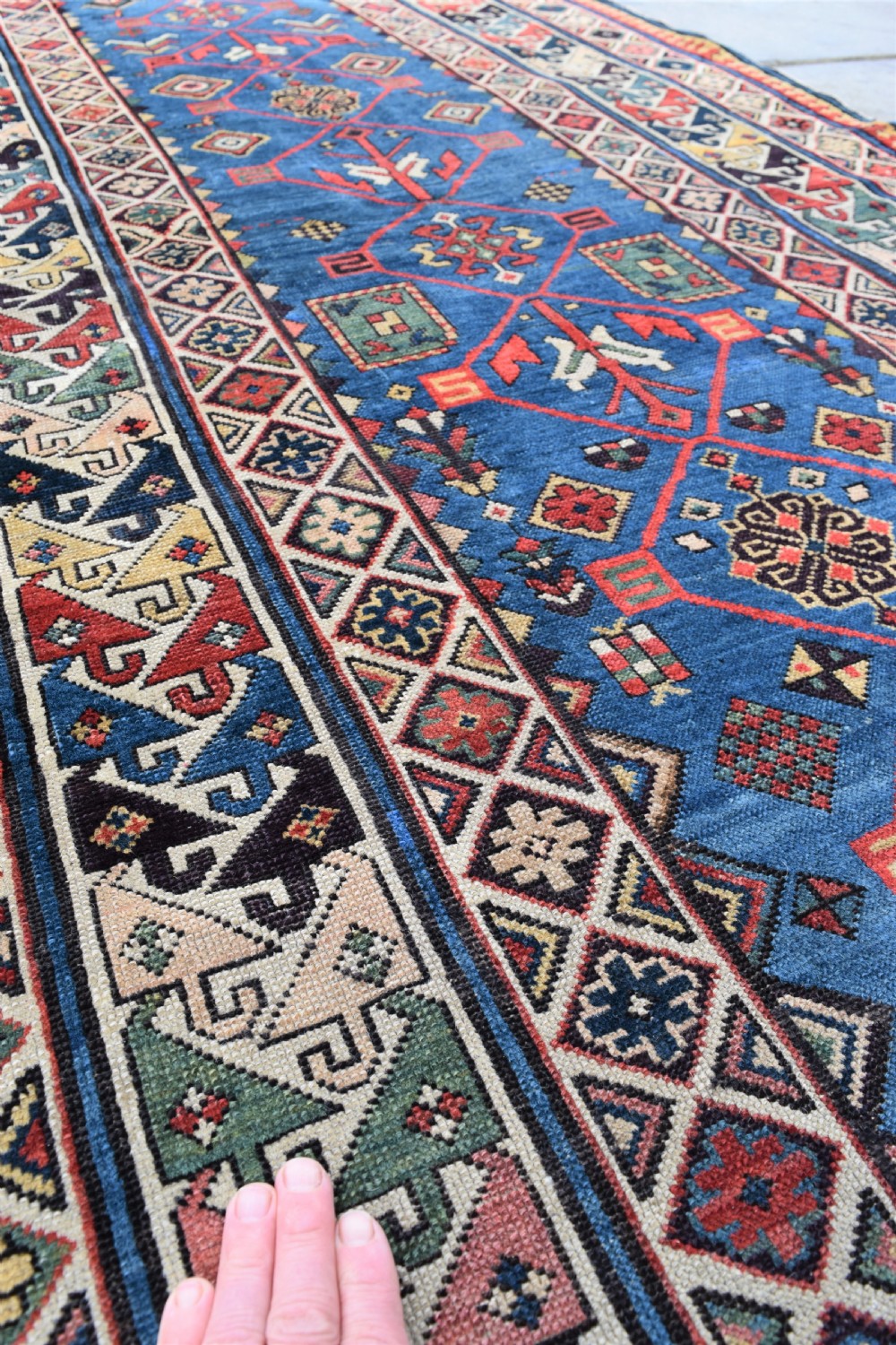 A very fine antique Shirvan long rug 278x112cm View VI