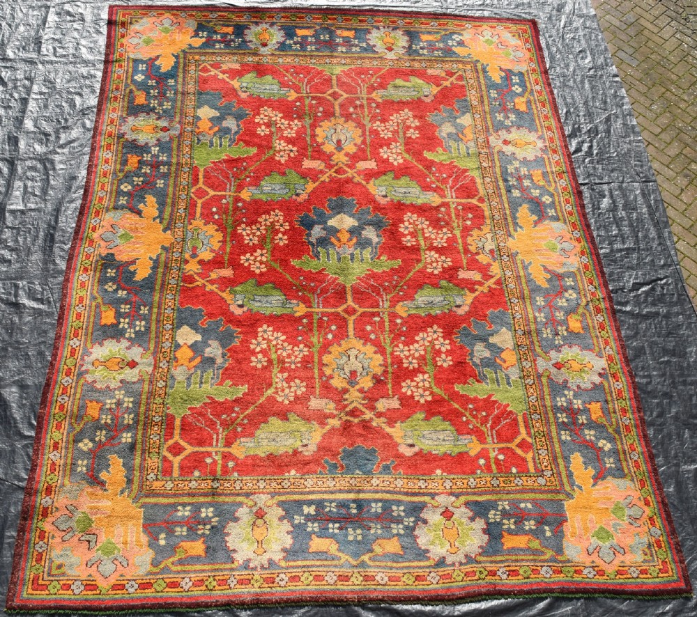 An antique Gavin Morton, Arts and Crafts carpet, Donegal Circa 1900 442x332cm