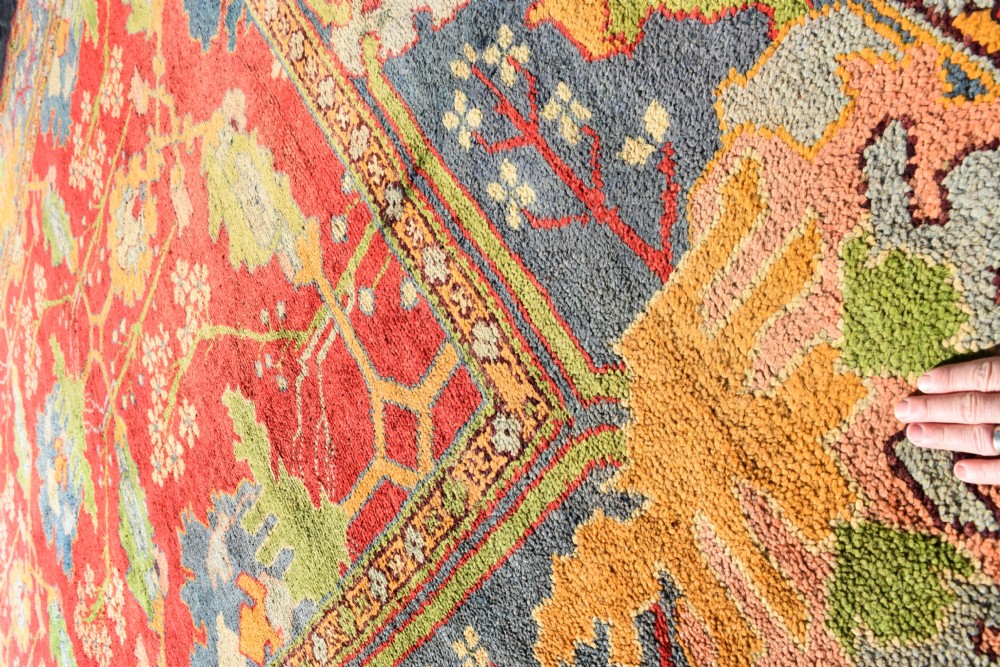 An antique Gavin Morton, Arts and Crafts carpet, Donegal Circa 1900 442x332cm View III