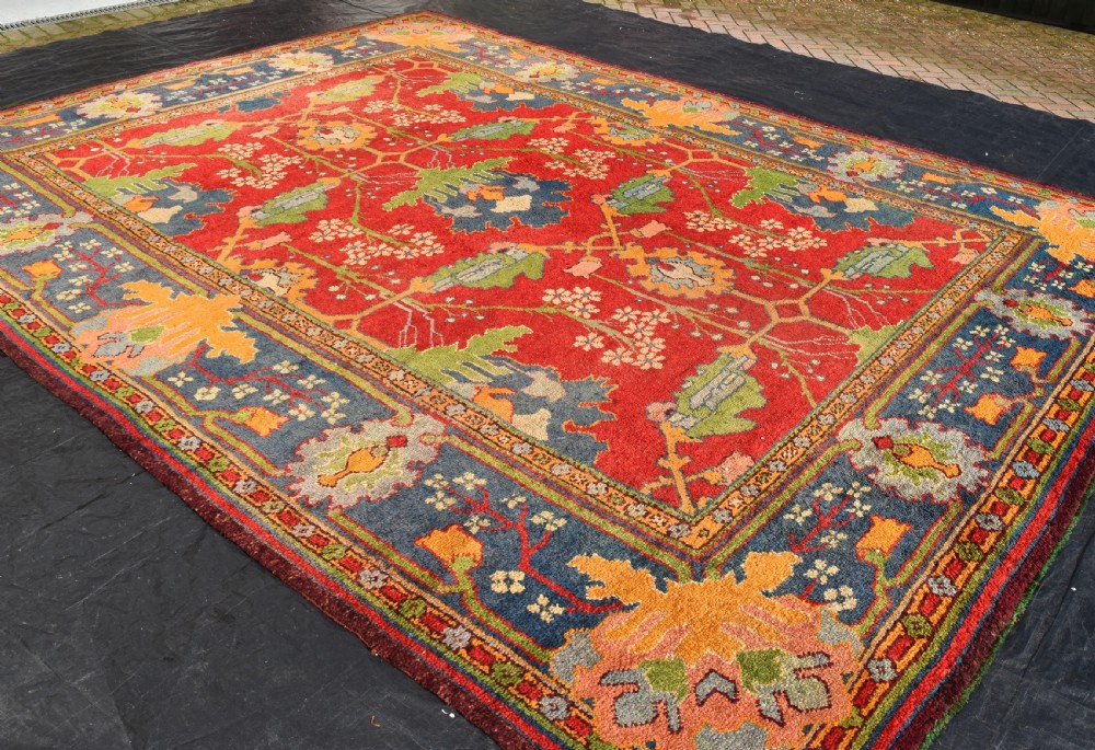 An antique Gavin Morton, Arts and Crafts carpet, Donegal Circa 1900 442x332cm View VI