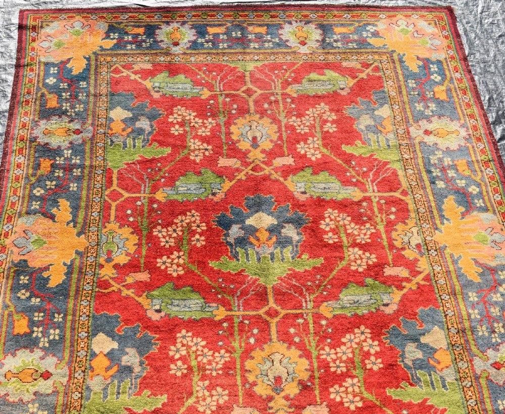 An antique Gavin Morton, Arts and Crafts carpet, Donegal Circa 1900 442x332cm View IX