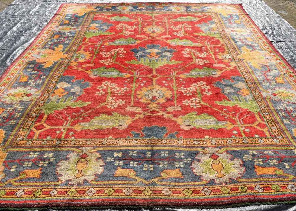 An antique Gavin Morton, Arts and Crafts carpet, Donegal Circa 1900 442x332cm View XI