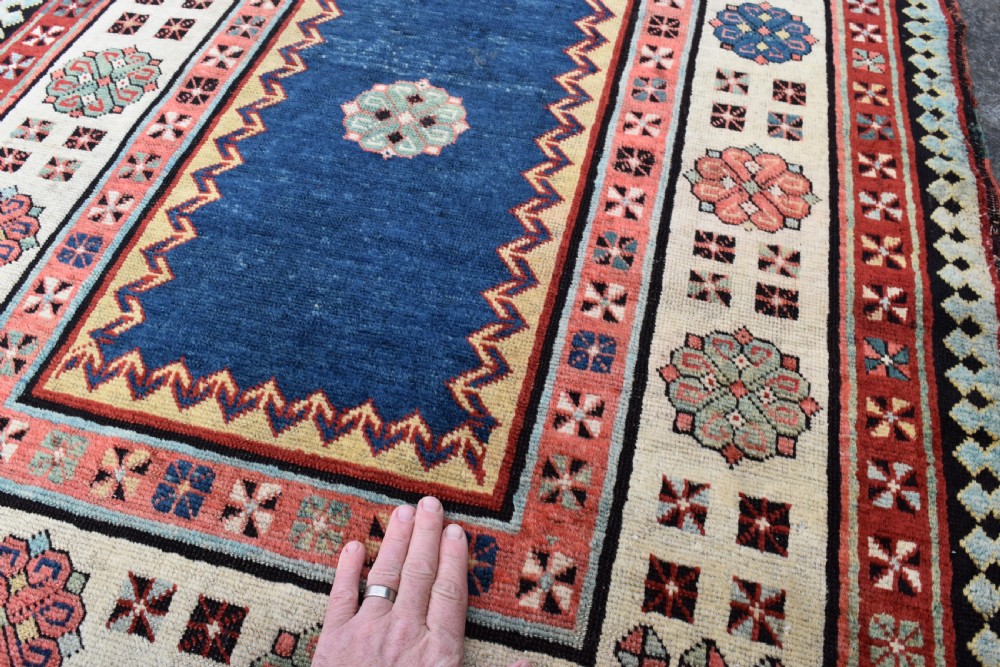 An antique Caucasian Talish long rug 236x103cm View III