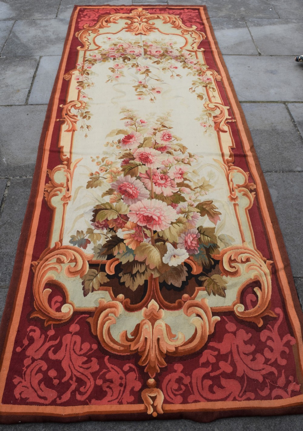 A fine antique French Entre Fenetre tapestry 320x113cm