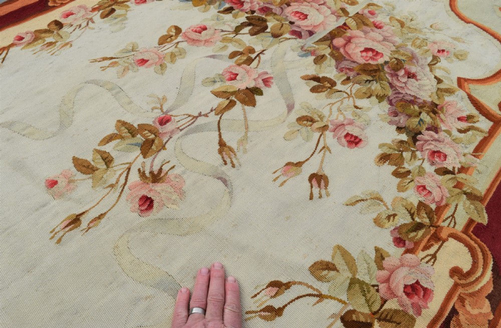 A fine antique French Entre Fenetre tapestry 320x113cm View III