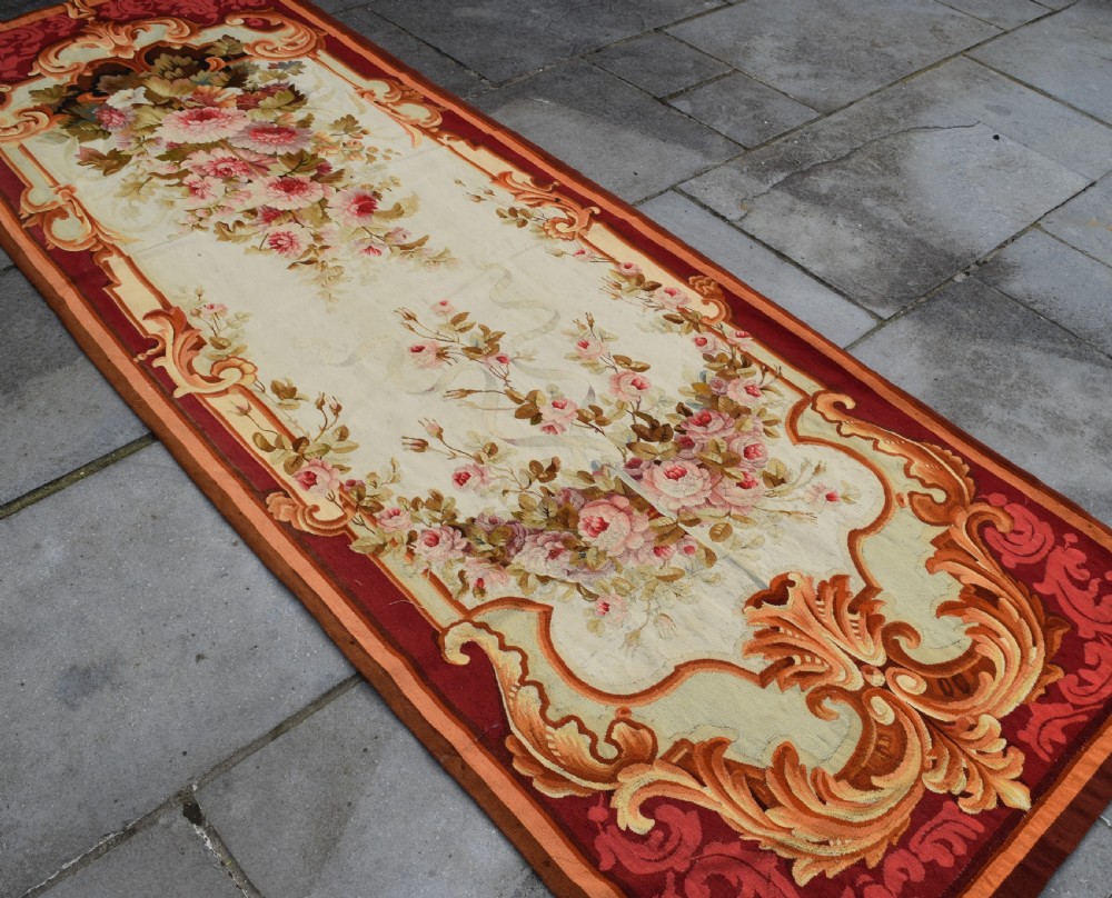 A fine antique French Entre Fenetre tapestry 320x113cm View IV
