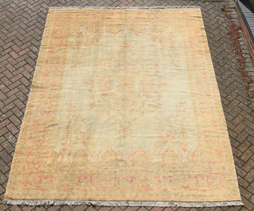 Antique Turkish Borlu roomsize carpet 365x271cm View IV