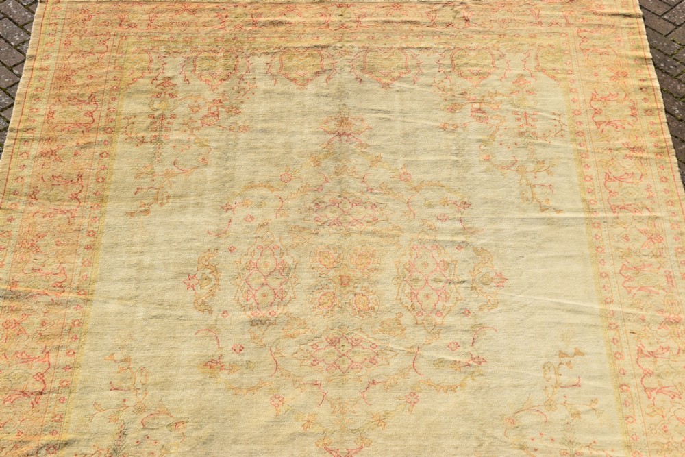 Antique Turkish Borlu roomsize carpet 365x271cm View VI