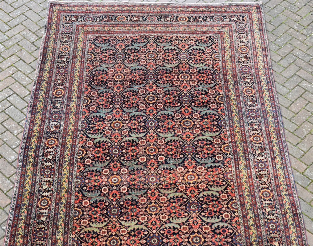 An antique North West Persian roomsize carpet 410x213cm View V