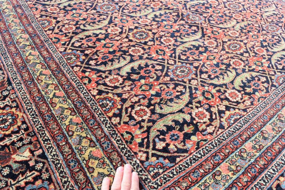 An antique North West Persian roomsize carpet 410x213cm View VII