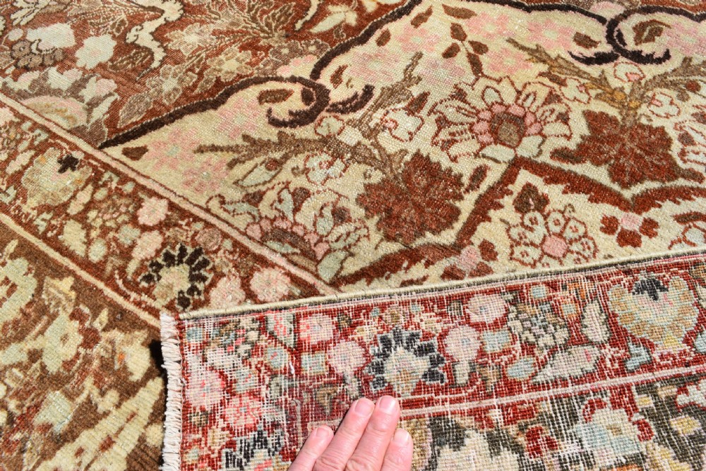 Fine antique Tabriz roomsize carpet 382x274 cm View VII