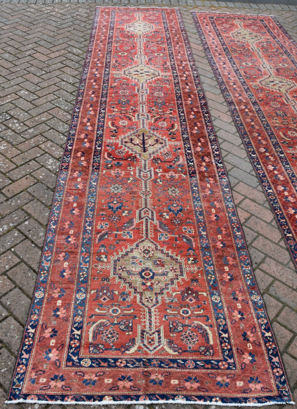 A pair of antique Bakshaish runners 423x97cm View II
