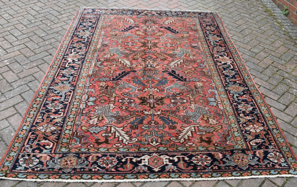 An Old Persian Heriz small roomsize carpet 263x192cm