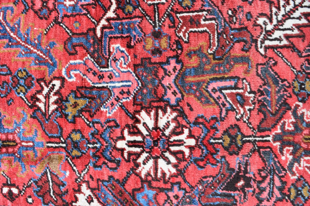 An Old Persian Heriz carpet with allover design 326x223cm View V