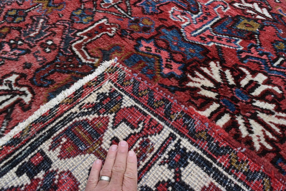 An Old Persian Heriz carpet with allover design 326x223cm View VIII