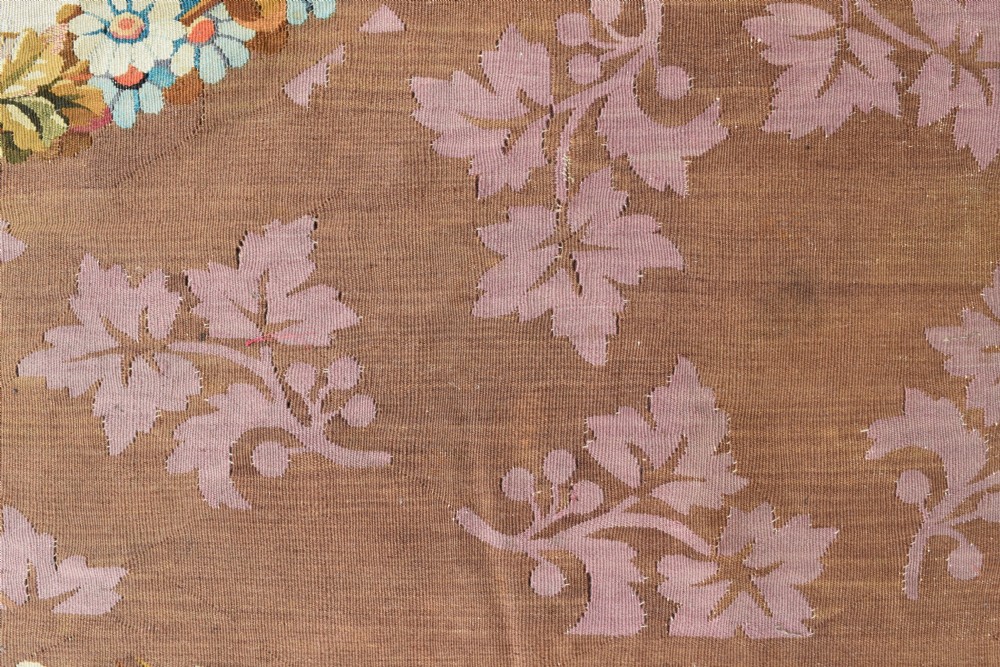 Fine antique French Aubusson carpet Circa 1860 334x234cm  View II