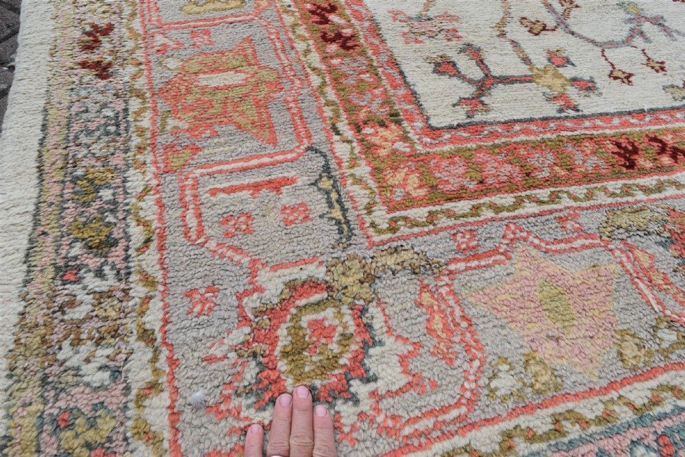 Antique Turkish Borlu small format carpet 285x205cm View V