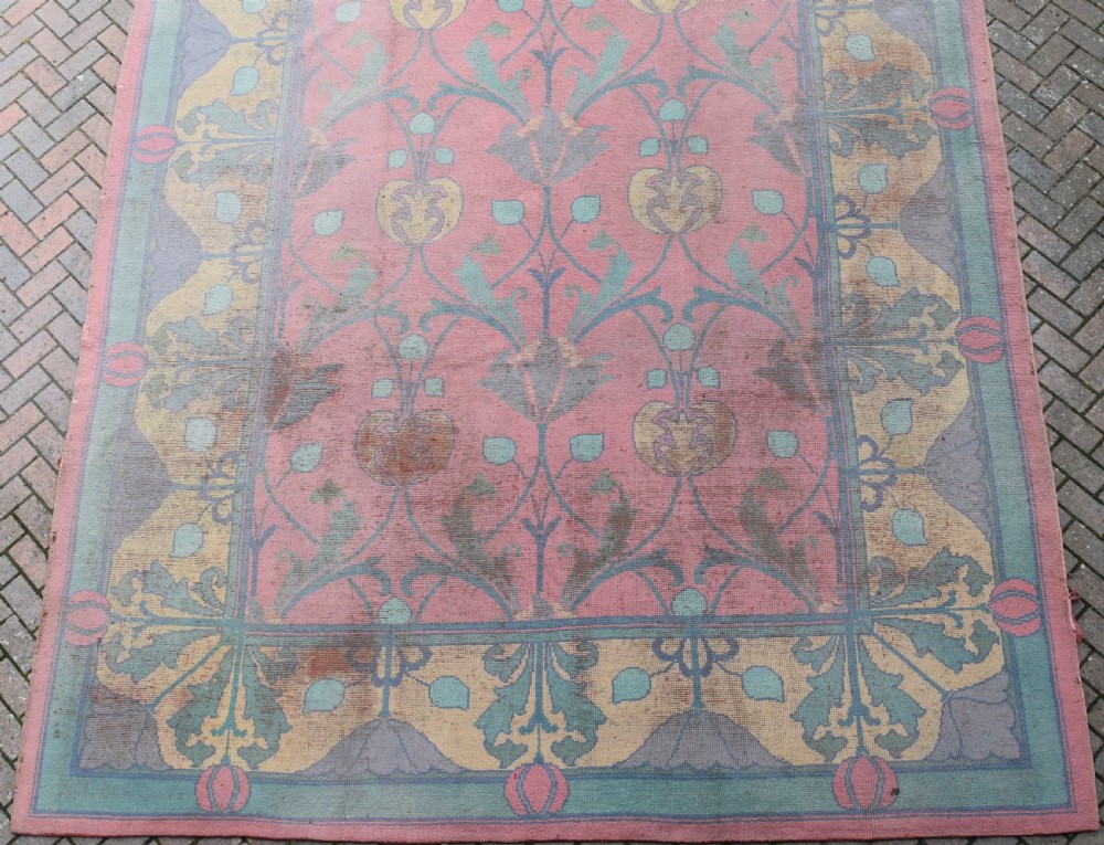 Antique Donegal arts and crafts  large carpet carpet of Voysey type 500x390cm View II