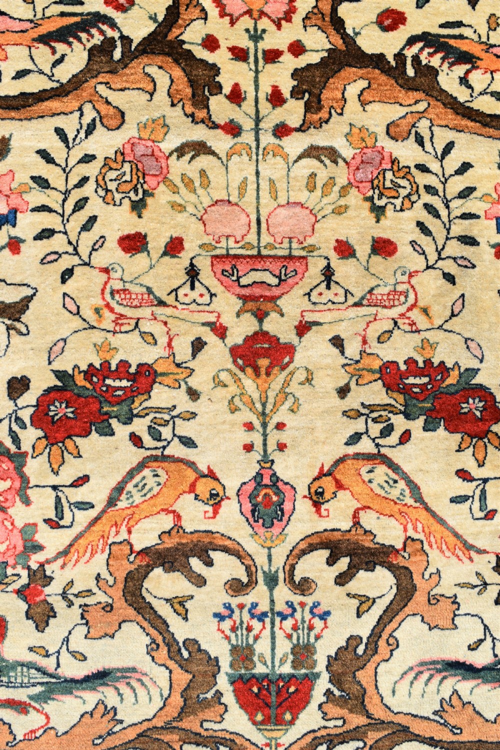 Fine and unusual antique Qum carpet 330x238cm View II