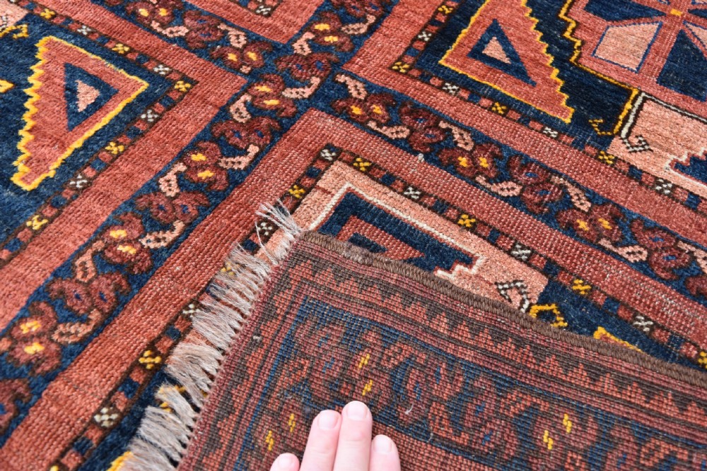 Antique Ersari Turkman square rug 115x112 cm View IV