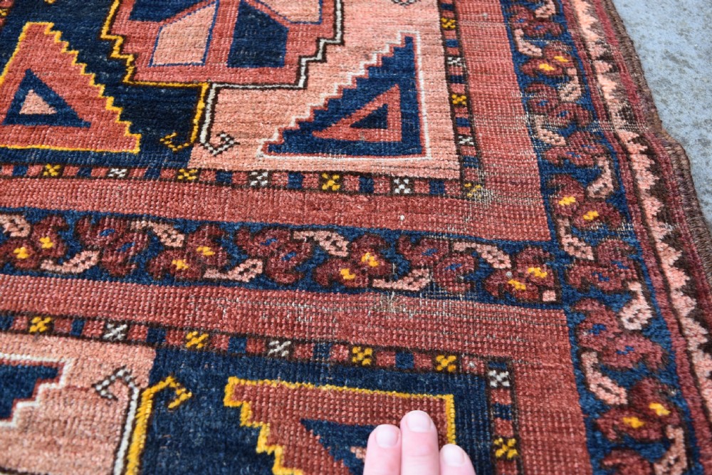 Antique Ersari Turkman square rug 115x112 cm View V