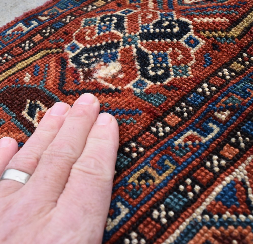 Antique Khamseh chicken rug 186x145 cm View VII