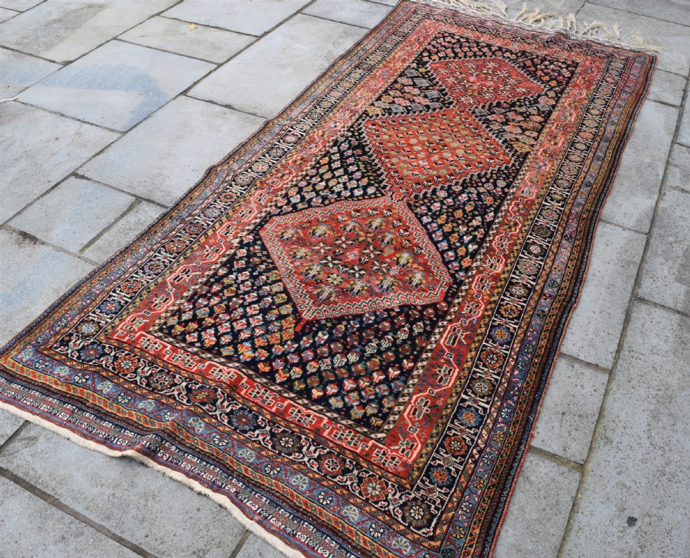 Antique Qasgai Tribal carpet 272x129cm View IV