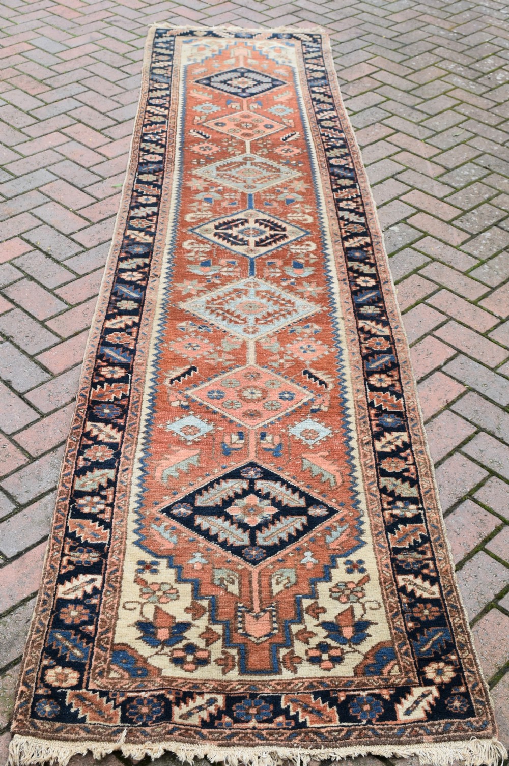 Antique Heriz narrow runner 330x80 CM