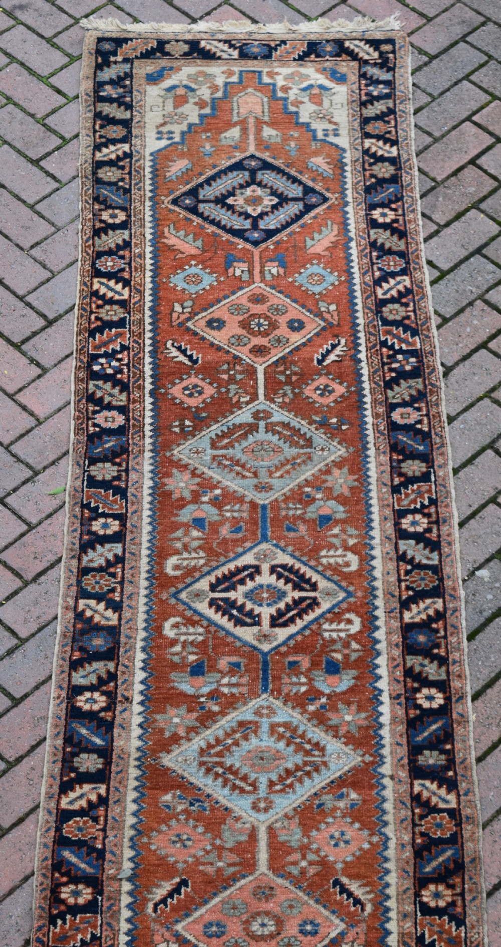 Antique Heriz narrow runner 330x80 CM View VI
