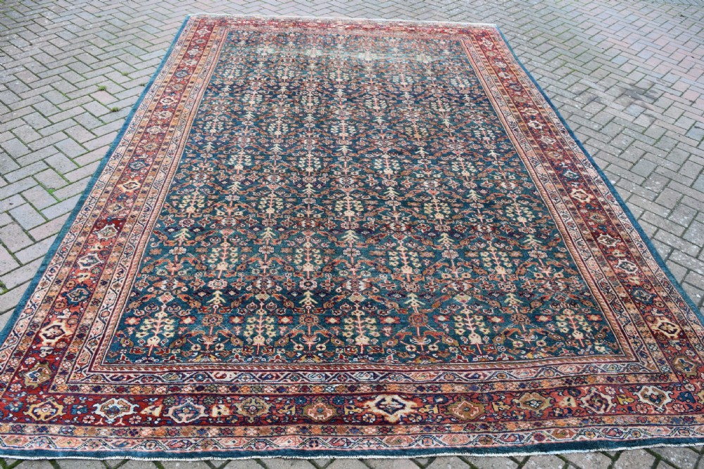 Antique Green Ground Mahal carpet 374x251 CM View V