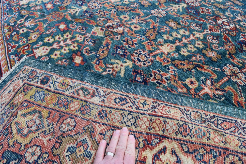 Antique Green Ground Mahal carpet 374x251 CM View VI