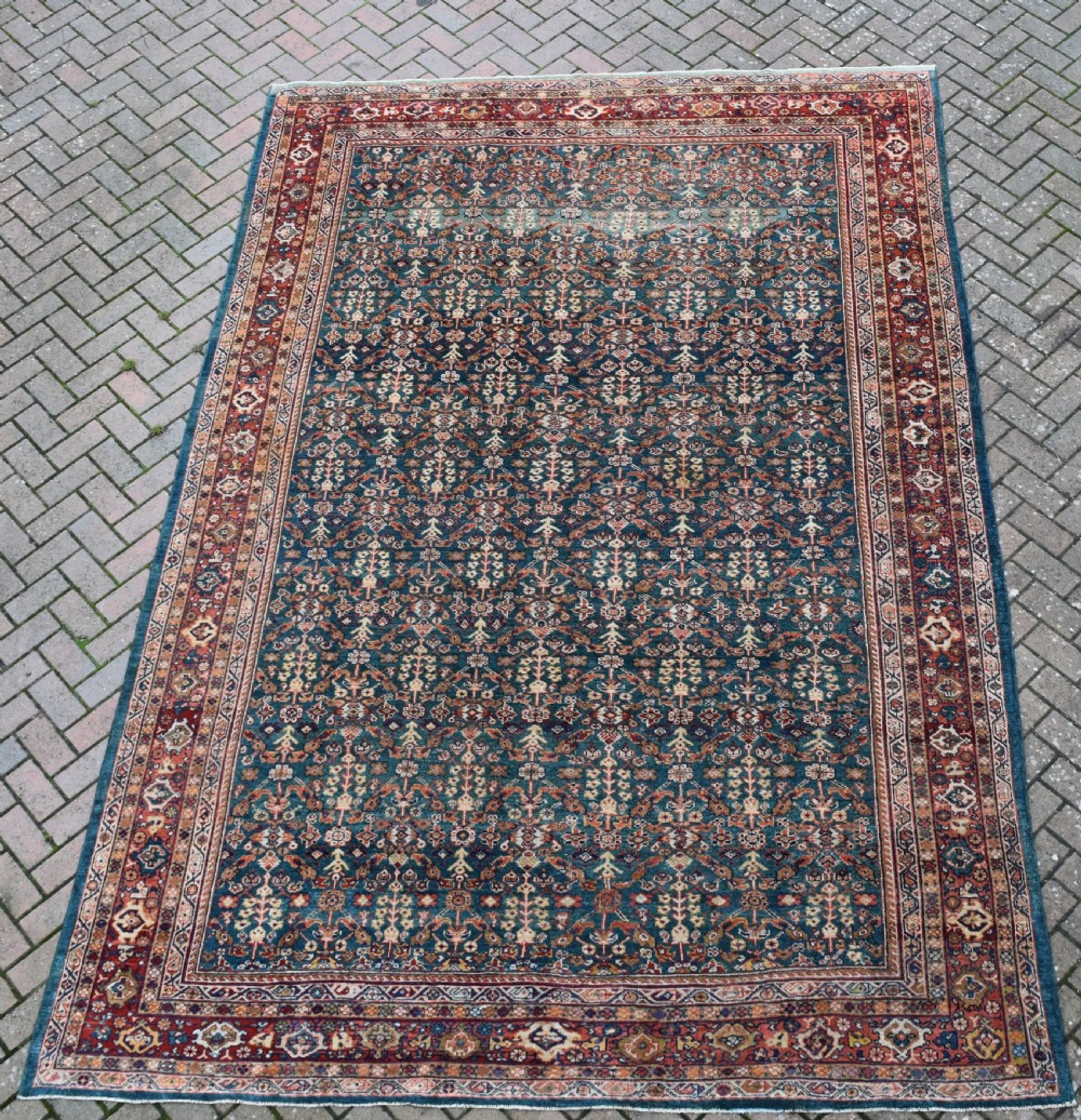 Antique Green Ground Mahal carpet 374x251 CM View VII